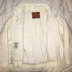 Crispy White Bomber Jacket